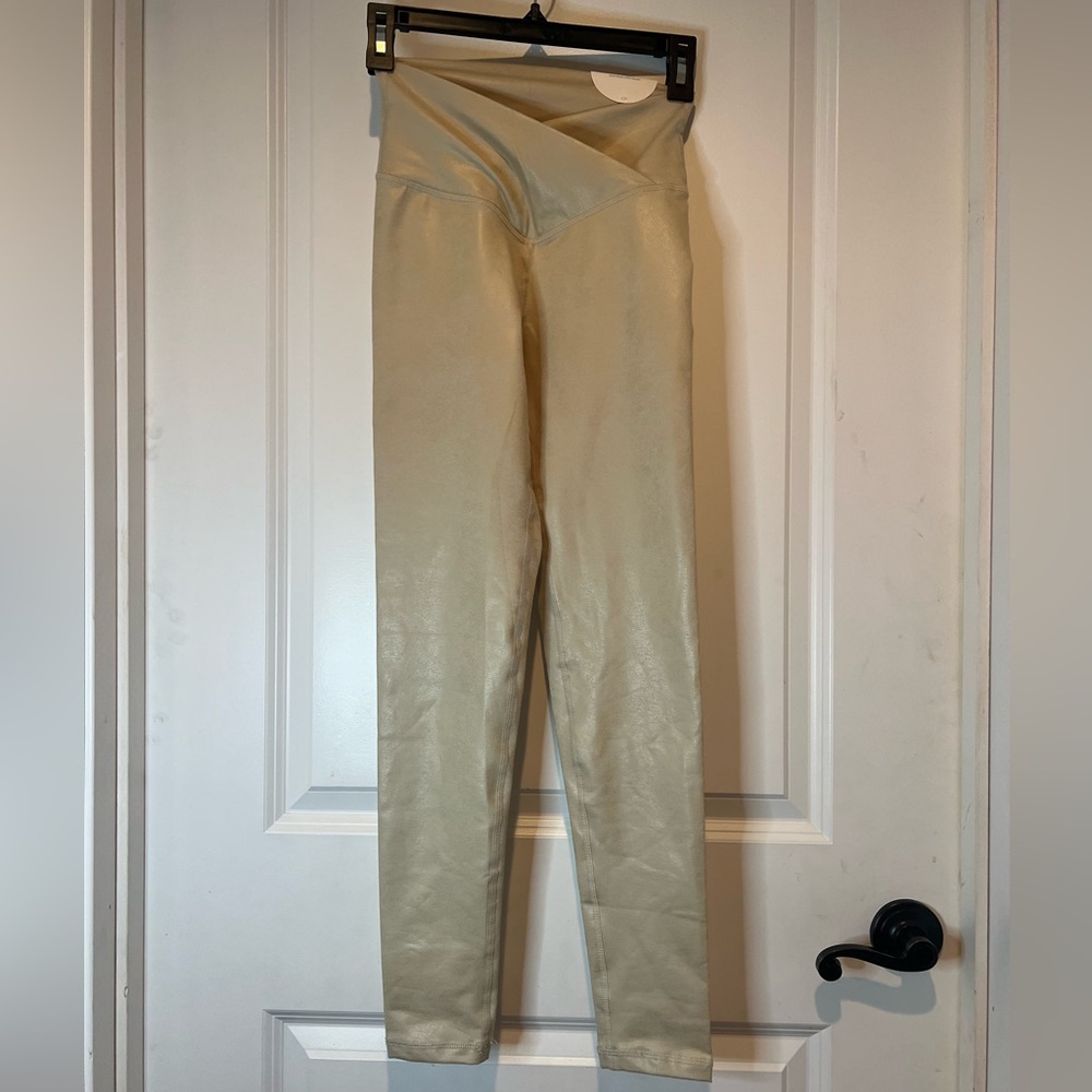 aerie tan crossover leggings
